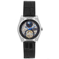 Daxton Semi Skeleton Black/Black | Black Dial