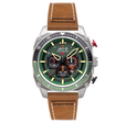 Hawker Hunter Atlas Dual Time Chronograph Green / Leather | Green Dial