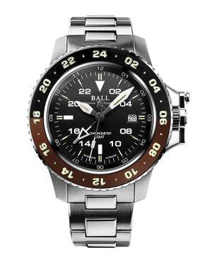 Engineer Hydrocarbon AeroGMT II Black and brown Black Dial