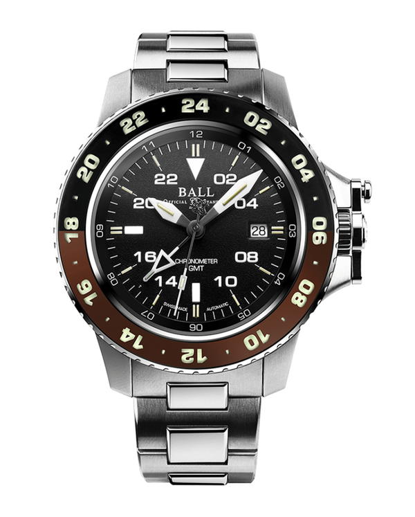 Engineer Hydrocarbon AeroGMT II Black and brown Black Dial