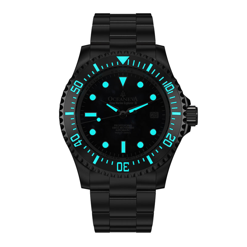 Deep Marine Explorer III Stainless Steel Gun Metal Gray Beze|Gray Dial Watch