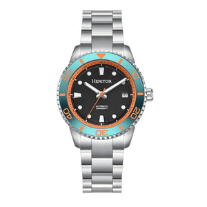 Bexley Diver Automatic Silver / Teal Black Dial