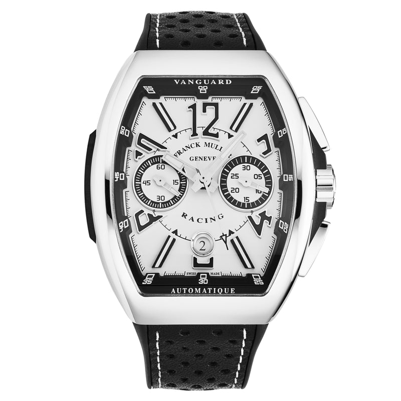 Vanguard Racing 45CCWHTBLK / White | White Dial