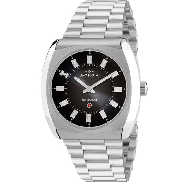Mondia Top Second Iconic Black Dial Automatic Watch Watchgang