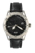 Mishipeshu O. Black Dial / Croco Strap Black Dial