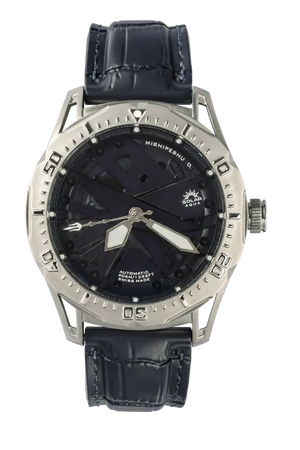 Mishipeshu O. Blue Dial / Croco Strap Blue Dial