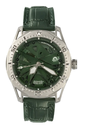 Mishipeshu G.L. Green Dial / Croco Strap Green Dial