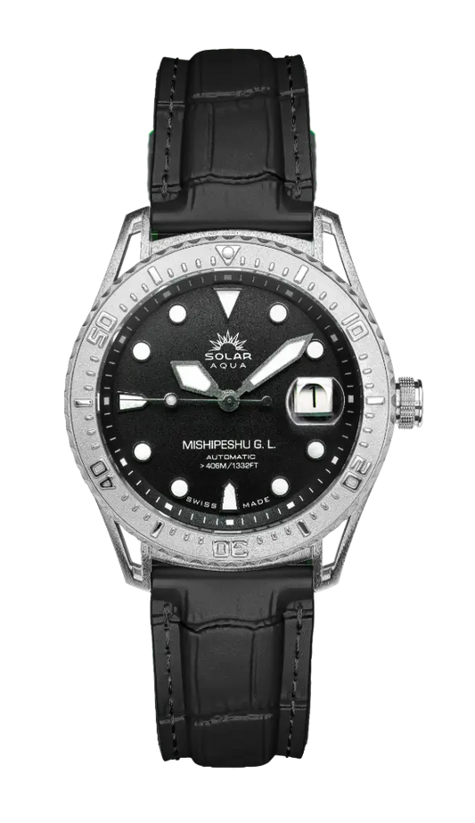 Mishipeshu O. Black Dial / Modern Strap Black Dial