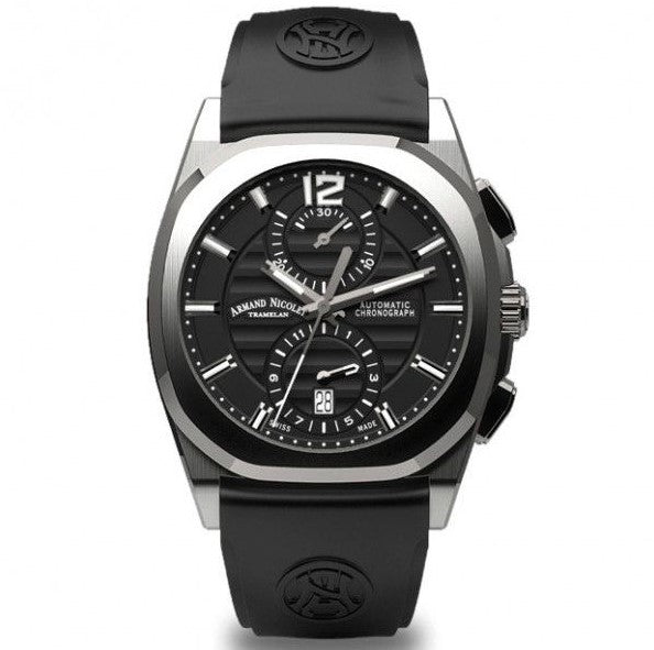 ARMAND NICOLET J09-3 Chrono Automatic Movement Black Dial A668AAA