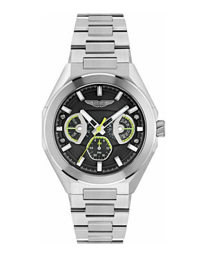 TKS Black Dial/Stainless Steel Bracelet Black Dial