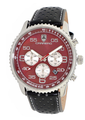 Aureum Silvertone/Maroon | Maroon Dial