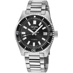 Atlantic Avenue Onyx Black Horizontally Striated Dial 316L Stainless Steel Bracelet Onyx Black Ceramic Bezel 40mm Onyx Black Dial