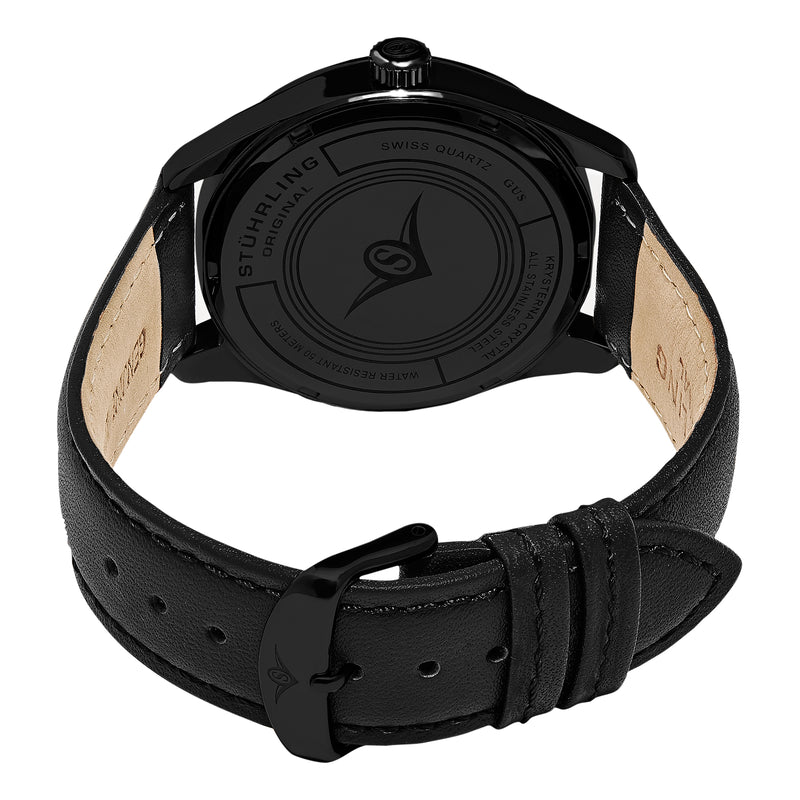 Aviator Black/Leather/Brown Dial/Black  Case | Brown Dial