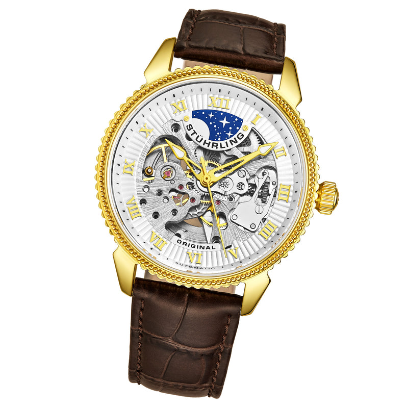Legacy Brown/Leather/White Dial/Gold Case 3983.2 | White Dial