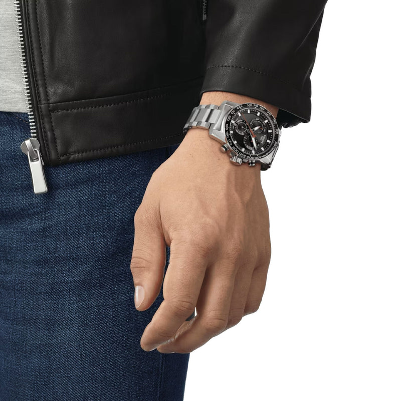 Supersport Chrono Black / Stainless Steel | Black Dial