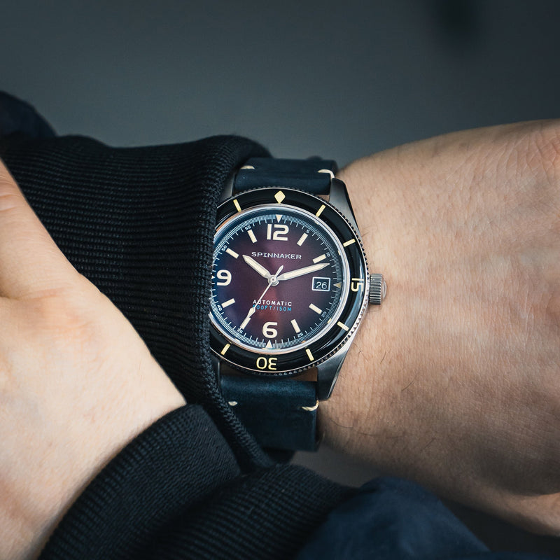 Fleuss Red / Leather | Red Dial