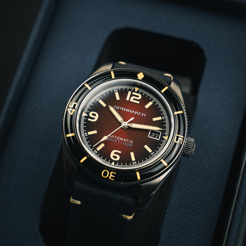 Fleuss Red / Leather | Red Dial