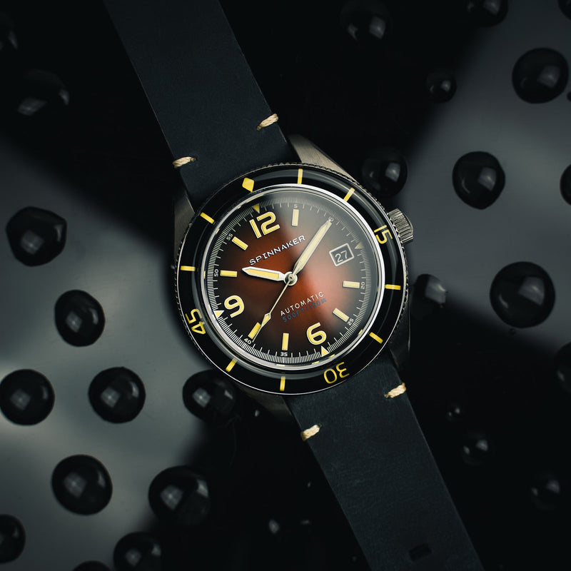 Fleuss Red / Leather | Red Dial