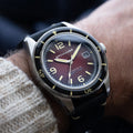 Fleuss Red / Leather | Red Dial