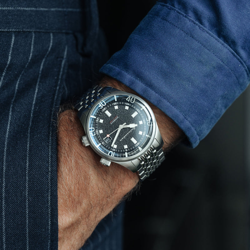 Bradner Black / Stainless Steel | Black Dial