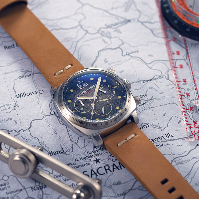 Hull Chronograph Black / Leather | Black Dial