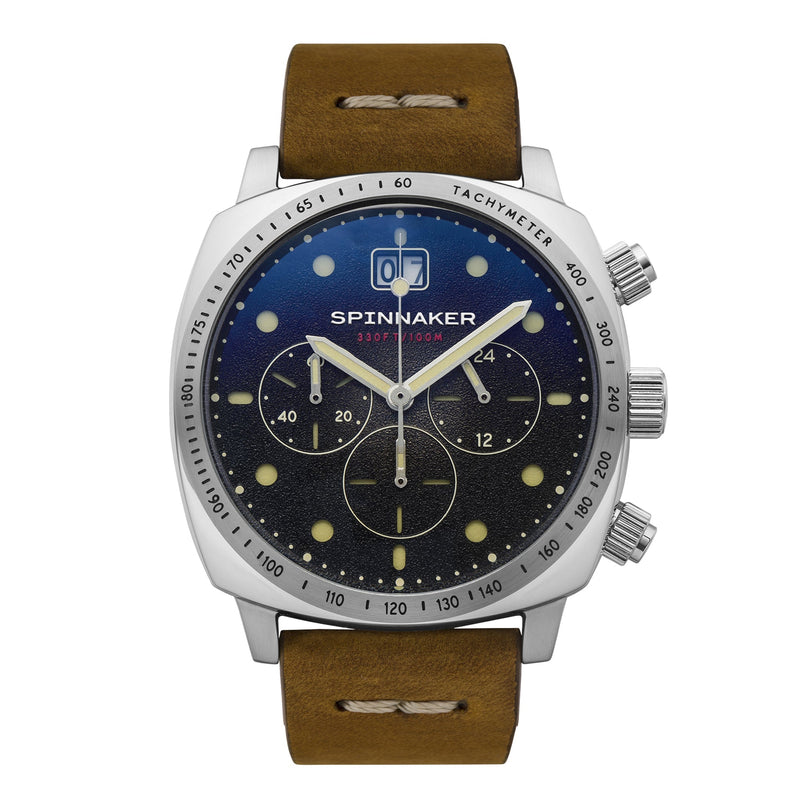 Hull Chronograph Black / Leather | Black Dial