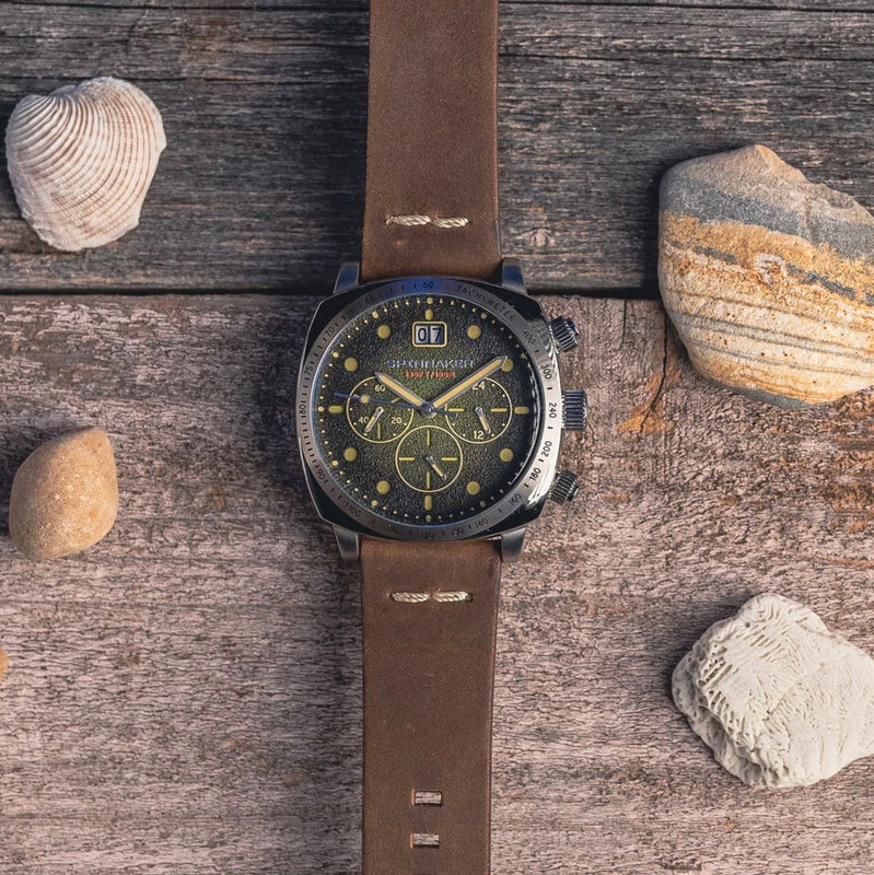 Hull Chronograph Green Dial / Leather | Green Dial