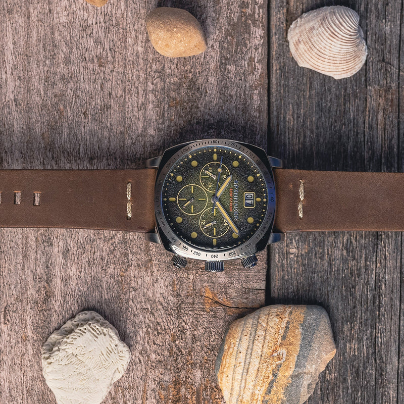 Hull Chronograph Green Dial / Leather | Green Dial