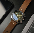 Hull Chronograph Green Dial / Leather | Green Dial
