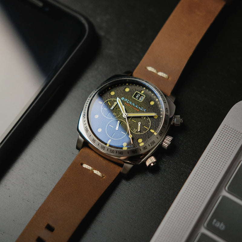 Hull Chronograph Green Dial / Leather | Green Dial