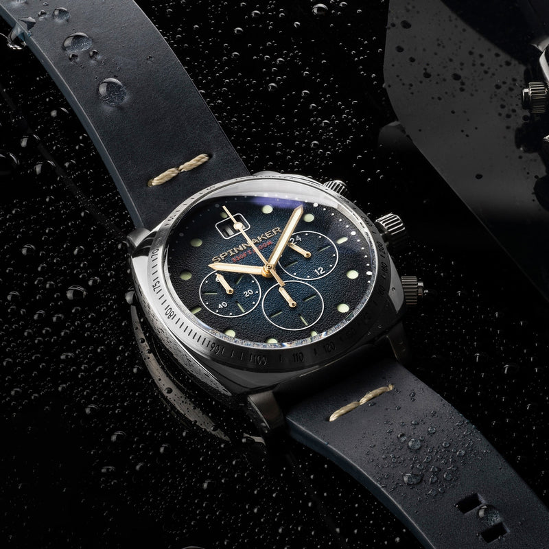Hull Chronograph Blue / Leather | Blue Dial