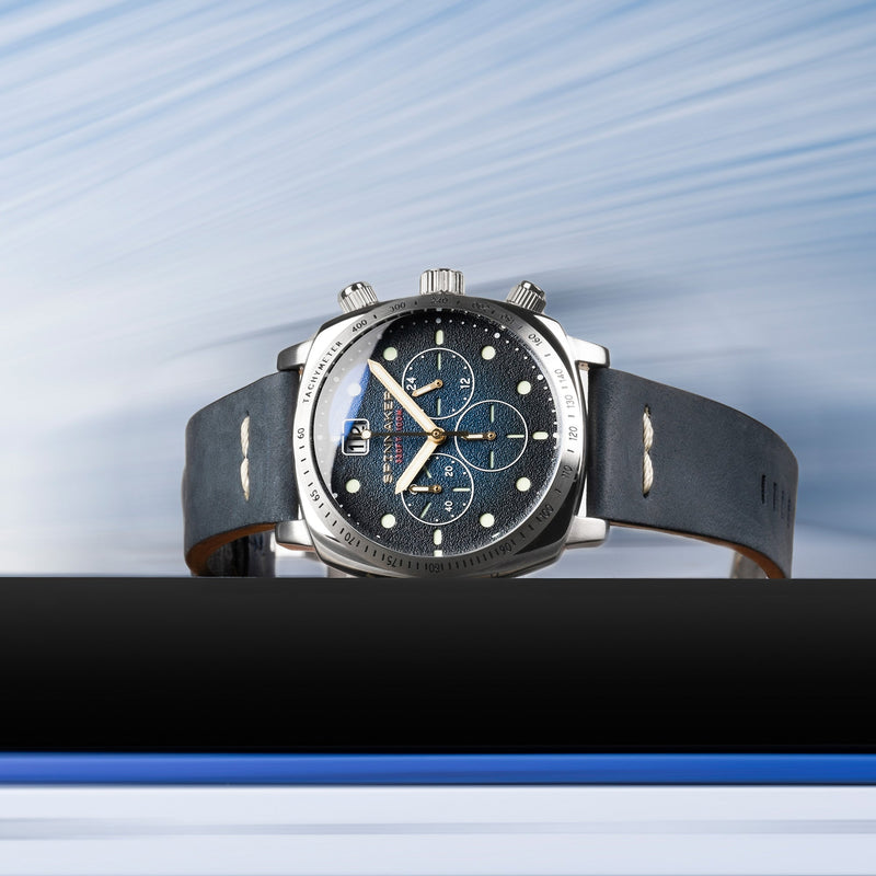 Hull Chronograph Blue / Leather | Blue Dial