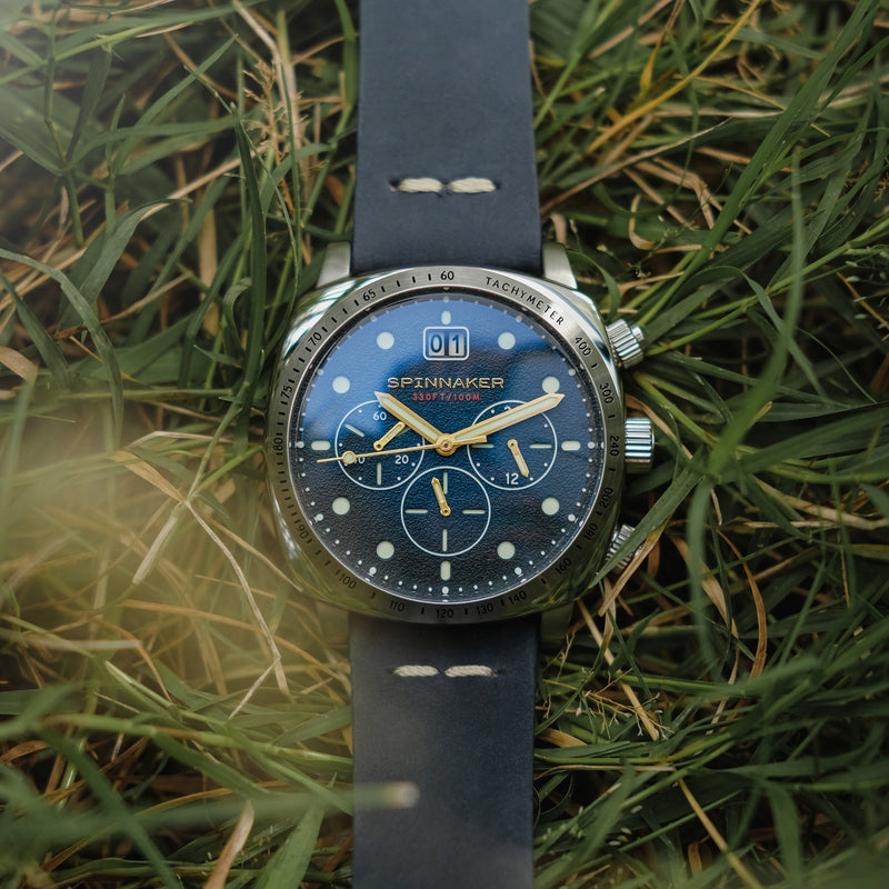 Hull Chronograph Blue / Leather | Blue Dial