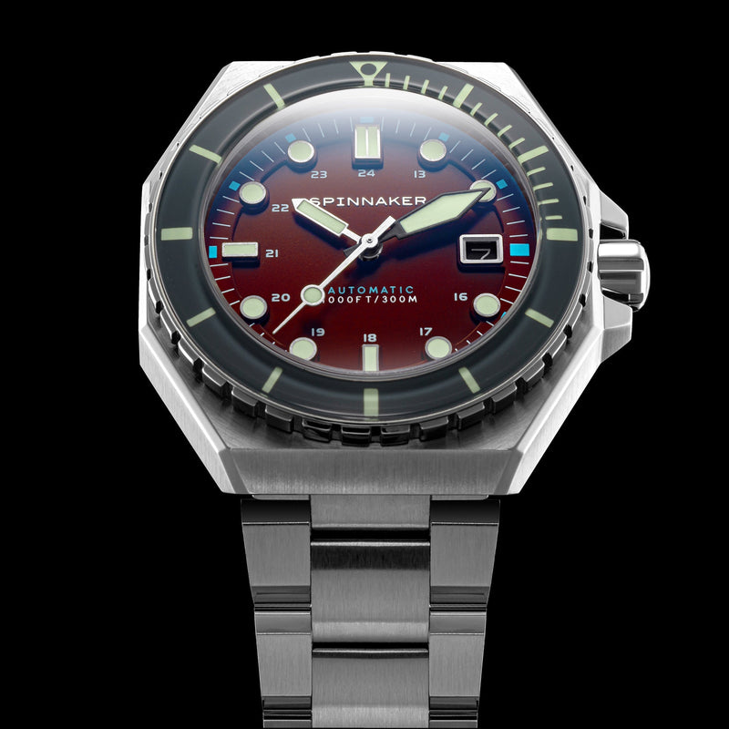 Dumas Burgundy / Stainless Steel | Burgundy Dial