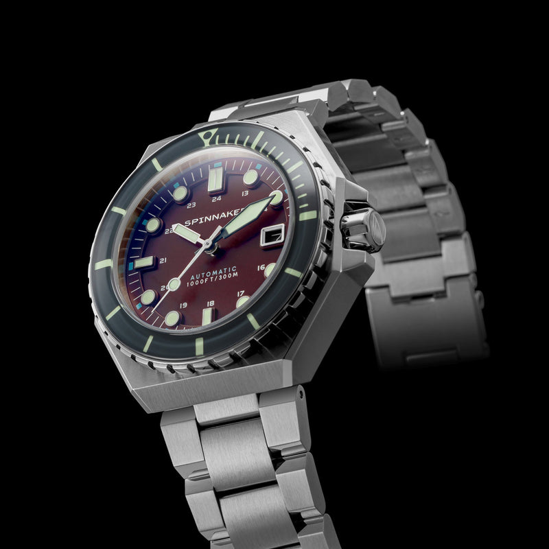 Dumas Burgundy / Stainless Steel | Burgundy Dial