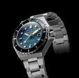 Dumas Blue / Black / Stainless Steel | Blue Dial