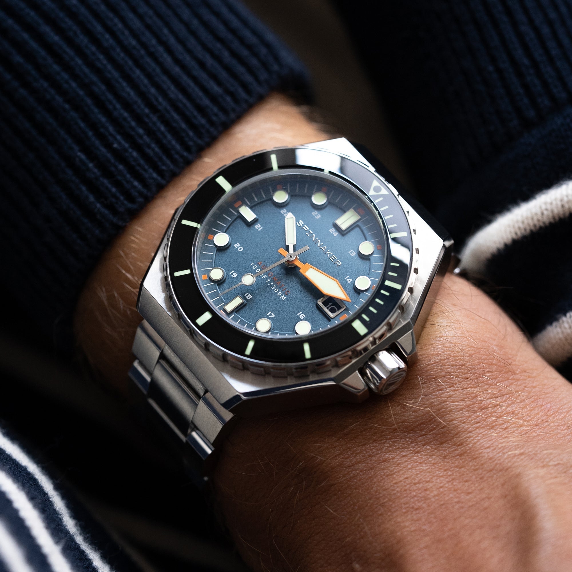 Dumas Blue / Black / Stainless Steel | Blue Dial