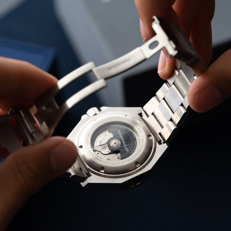 Dumas Blue / Black / Stainless Steel | Blue Dial