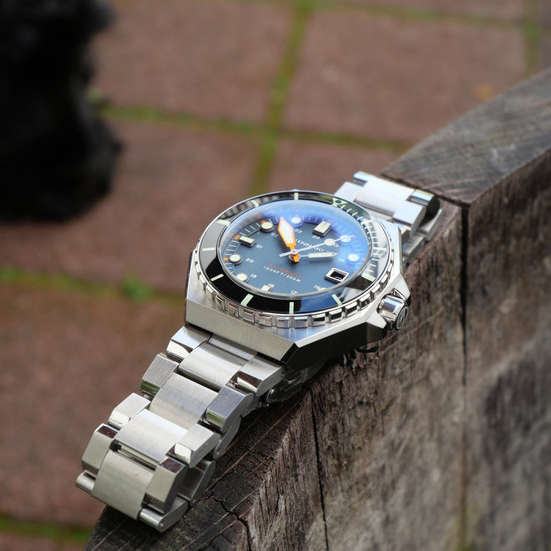 Dumas Blue / Black / Stainless Steel | Blue Dial