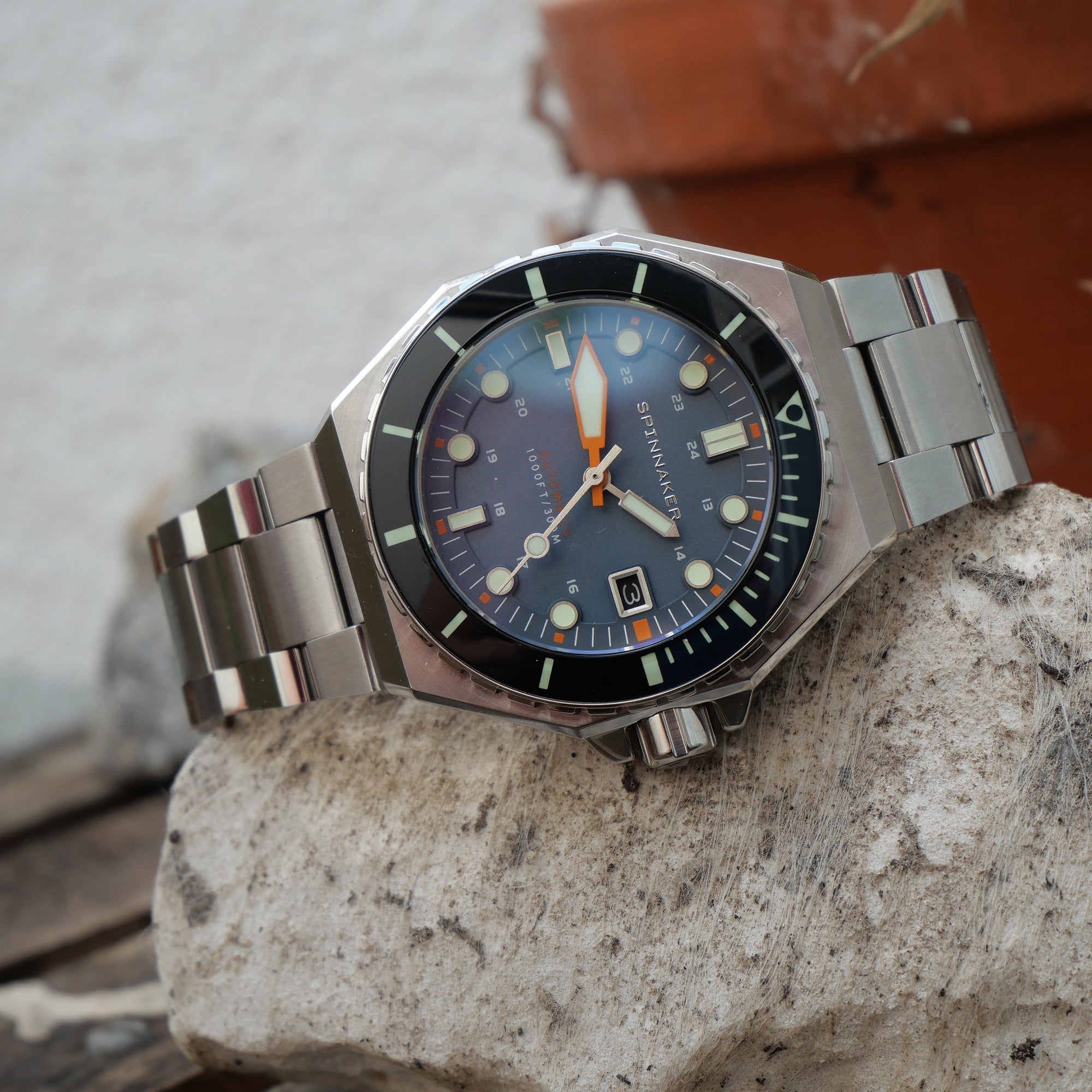 Dumas Blue / Black / Stainless Steel | Blue Dial