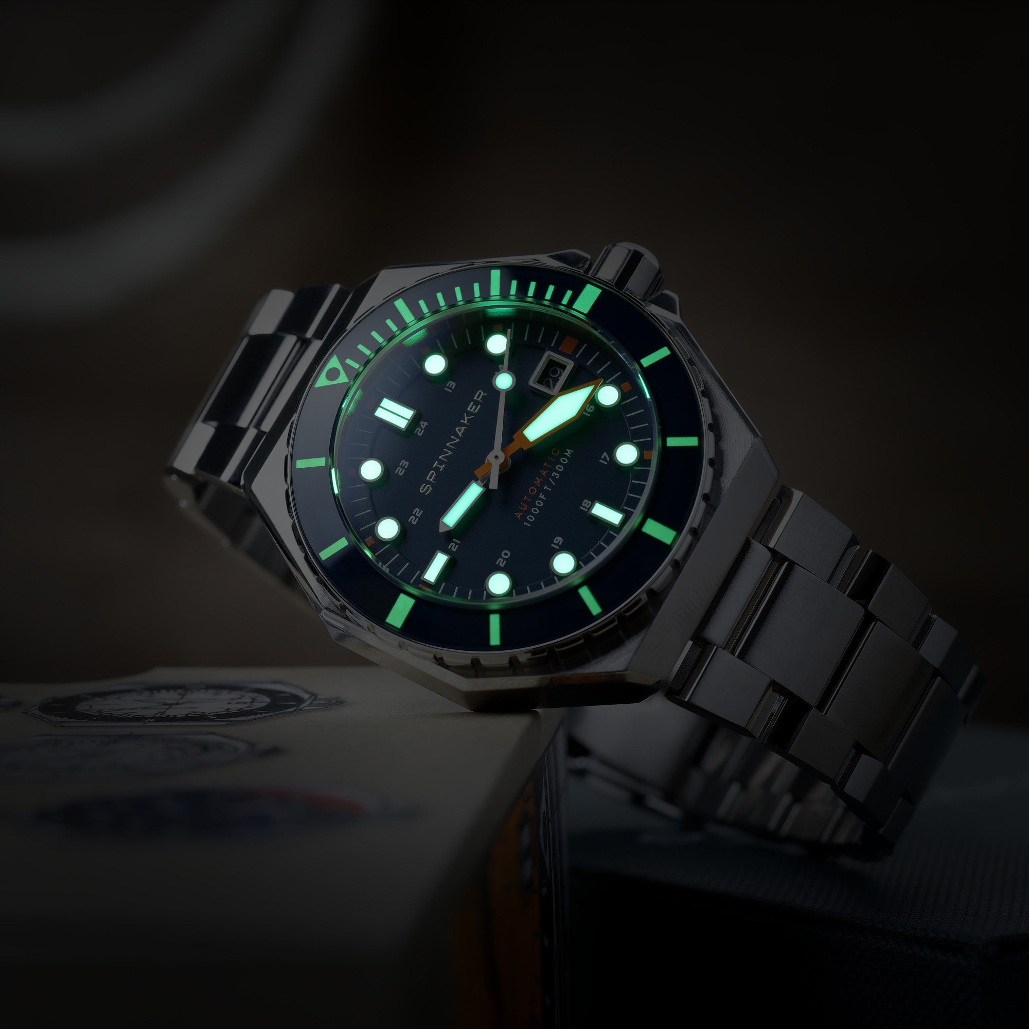 Dumas Blue / Orange / Stainless Steel | Blue Dial