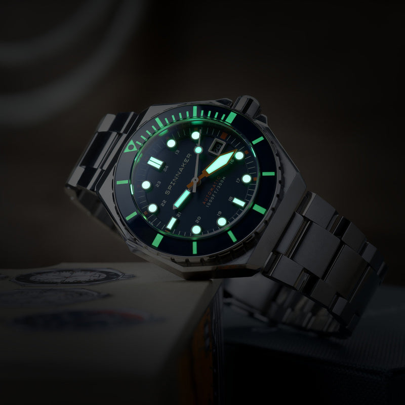 Dumas Blue / Orange / Stainless Steel | Blue Dial