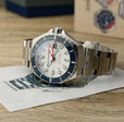 Dumas White / Blue / Stainless Steel | White Dial