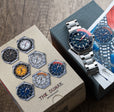 Dumas Blue Dial / Red / Stainless Steel | Blue Dial