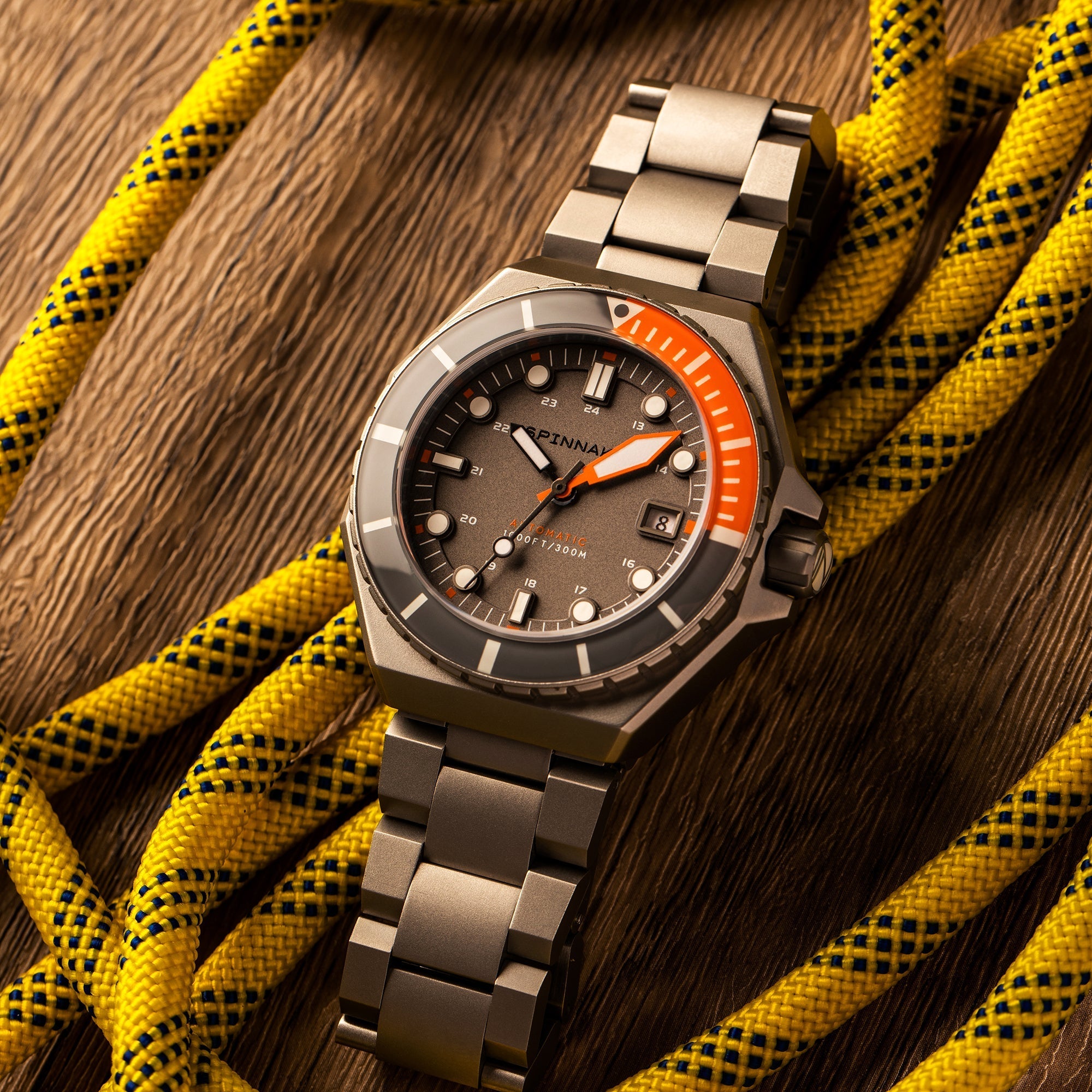 Dumas Gray Dial / Orange / Stainless Steel | Gray Dial