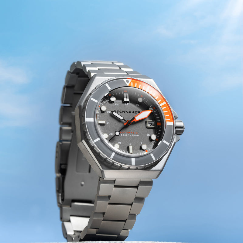 Dumas Gray Dial / Orange / Stainless Steel | Gray Dial