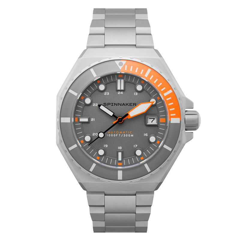 Dumas Gray Dial / Orange / Stainless Steel | Gray Dial