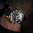 Hull Diver Black / Leather | Black Dial