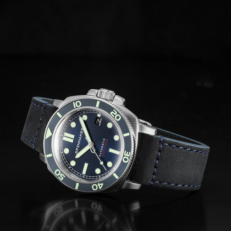 Hull Diver Blue / Leather | Blue Dial