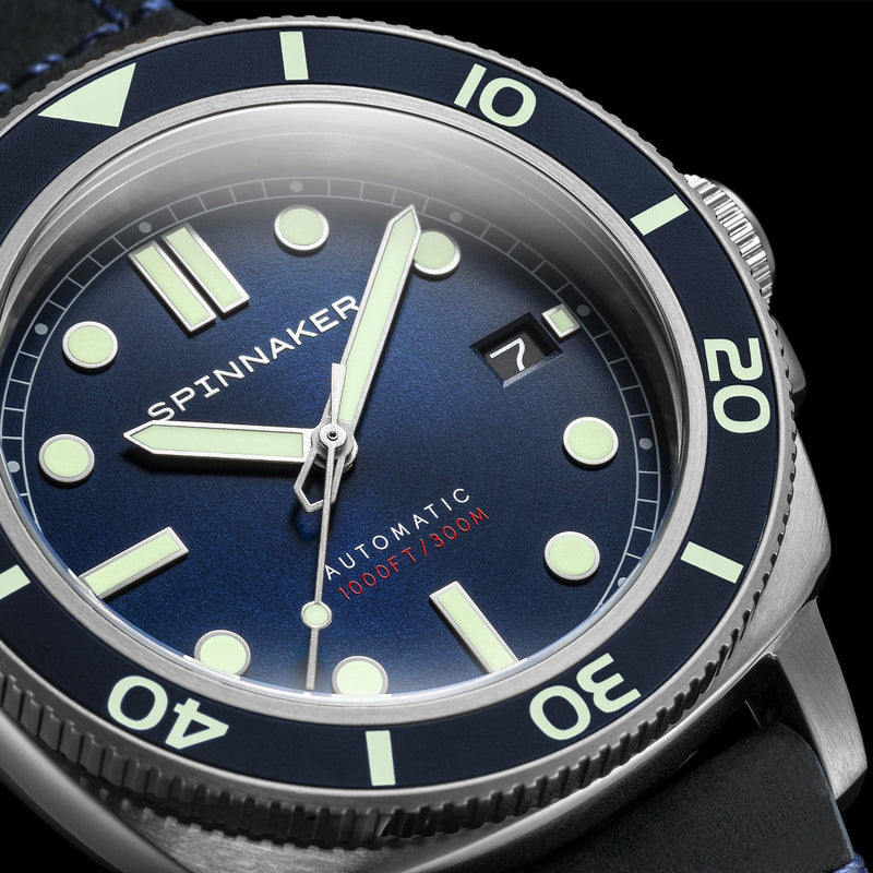 Hull Diver Blue / Leather | Blue Dial